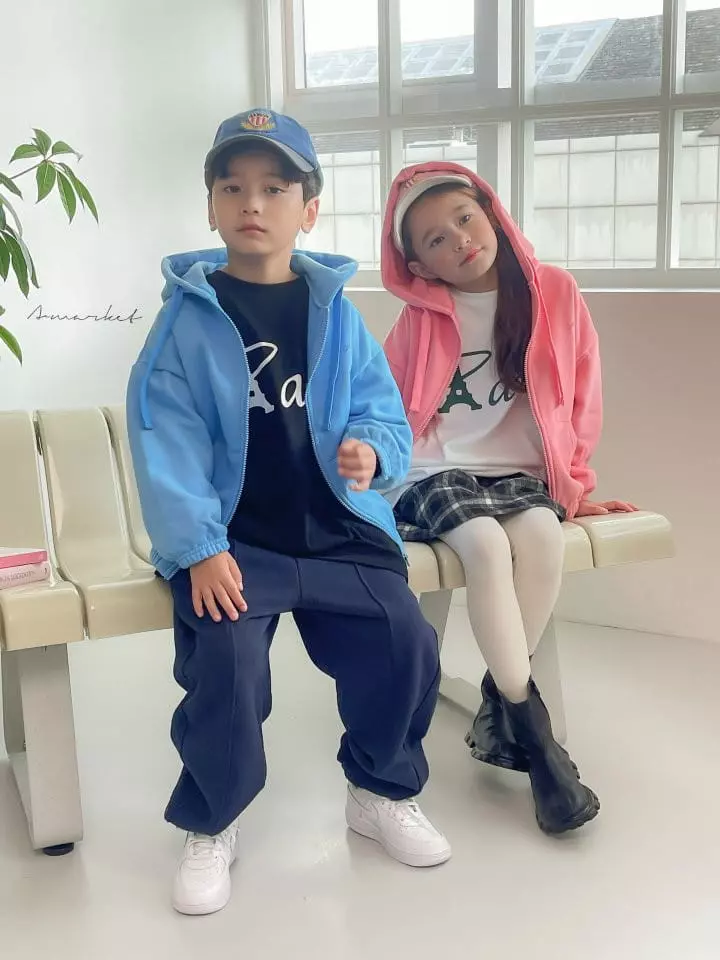 a-Market - Korean Children Fashion - #littlefashionista - Fleece Hoody Zip-up - 10