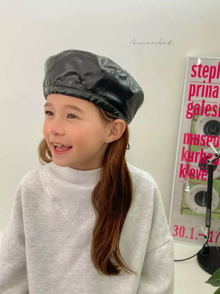 a-Market - Korean Children Fashion - #littlefashionista - String Beret Hat - 8