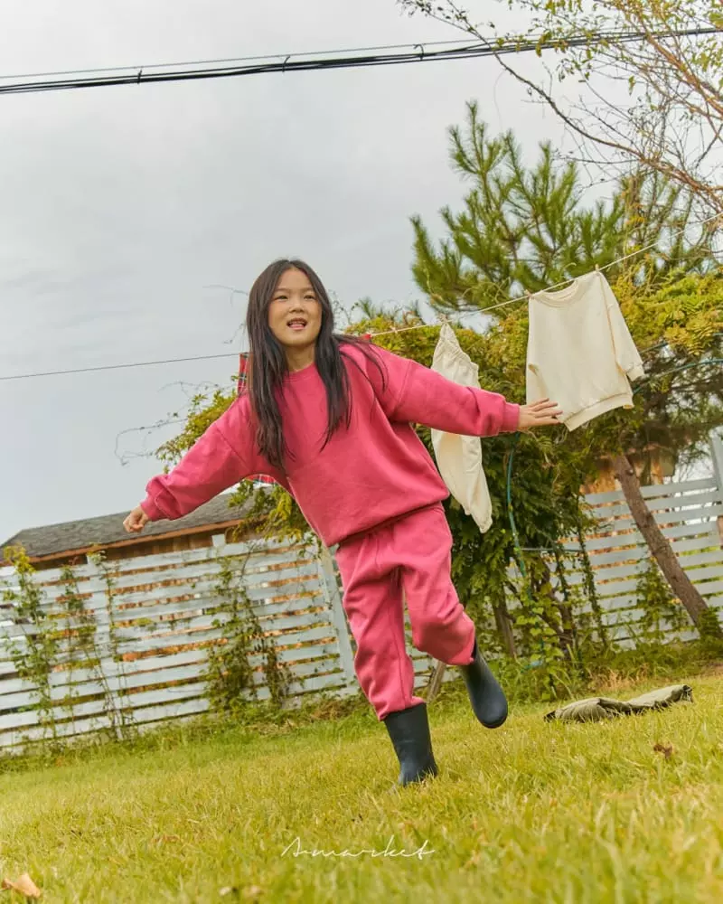 a-Market - Korean Children Fashion - #magicofchildhood - Fleece Sweatshirt Set - 5