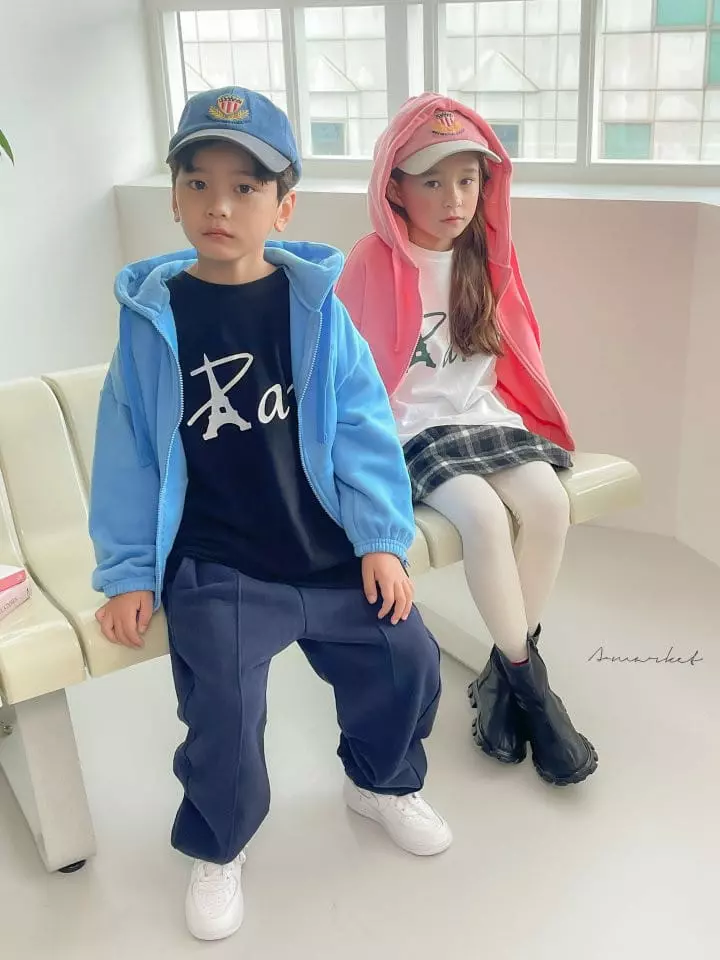 a-Market - Korean Children Fashion - #magicofchildhood - Fleece Hoody Zip-up - 11