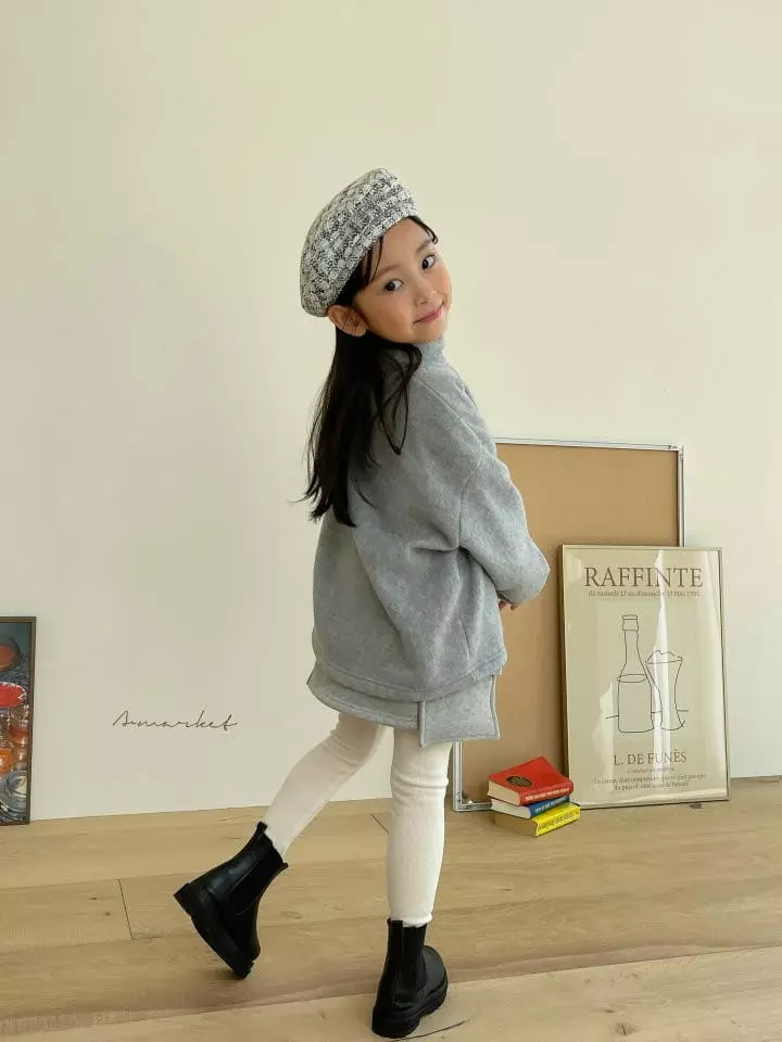 a-Market - Korean Children Fashion - #magicofchildhood - Fleece Jeggings - 10