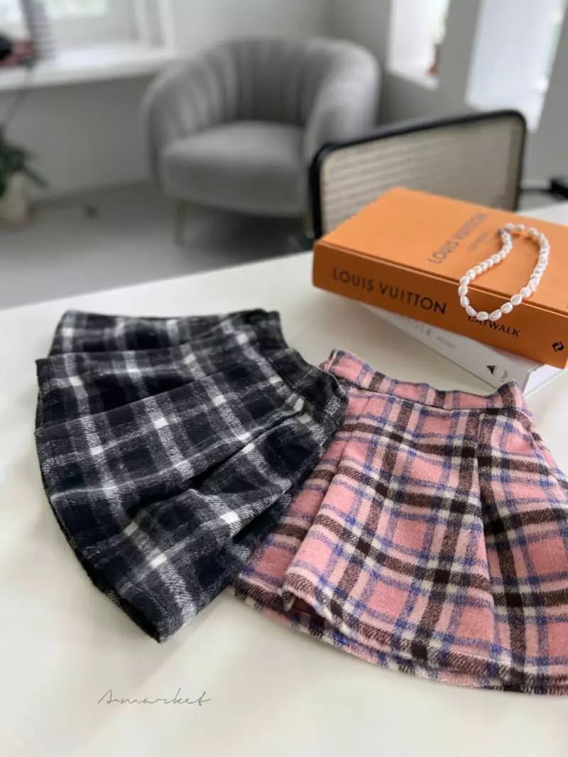 a-Market - Korean Children Fashion - #magicofchildhood - Check Skirt
