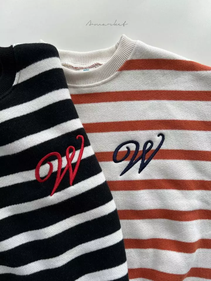 a-Market - Korean Children Fashion - #prettylittlegirls - Stripes Sweatshirt