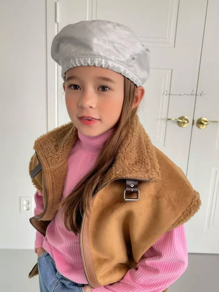 a-Market - Korean Children Fashion - #prettylittlegirls - String Beret Hat - 11