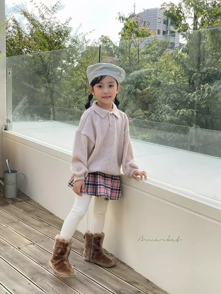 a-Market - Korean Children Fashion - #stylishchildhood - Knit Collar Sweatshirt - 6