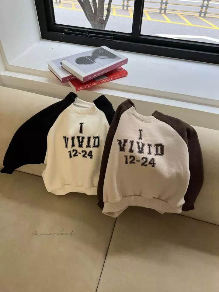 a-Market - Korean Children Fashion - #todddlerfashion - Color Vivid Sweatshirt