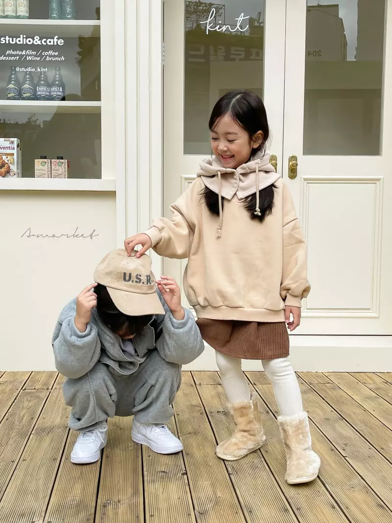 a-Market - Korean Children Fashion - #toddlerclothing - Big Rib Ball Cap - 11