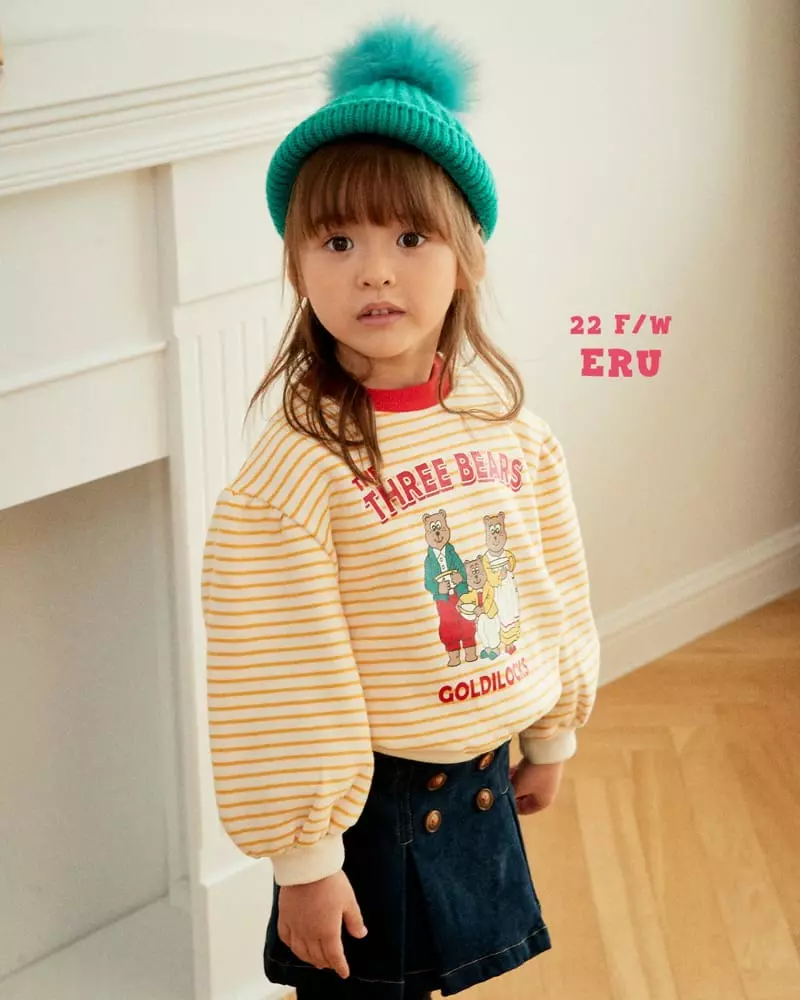e.ru - Korean Children Fashion - #Kfashion4kids - Stripes Bear Sweatshirt - 6