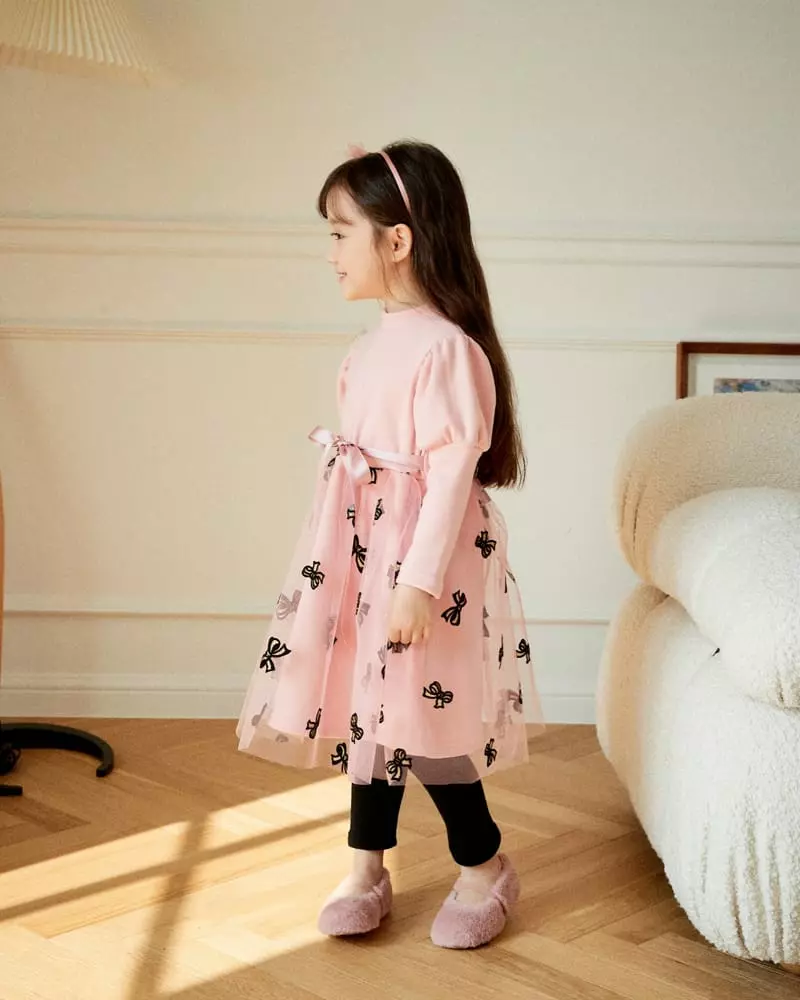 e.ru - Korean Children Fashion - #childofig - Ribbon One-piece - 2