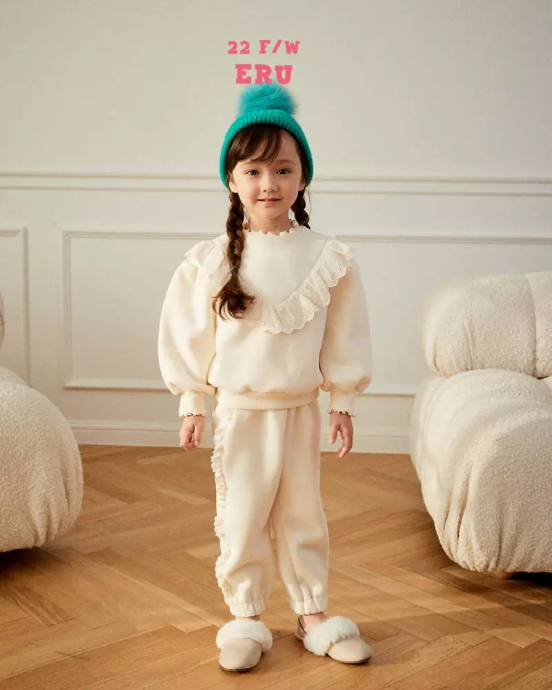 e.ru - Korean Children Fashion - #childrensboutique - V Lace Sweatshirt