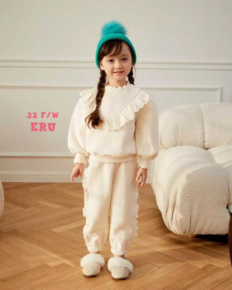 e.ru - Korean Children Fashion - #designkidswear - V Lace Sweatshirt - 2
