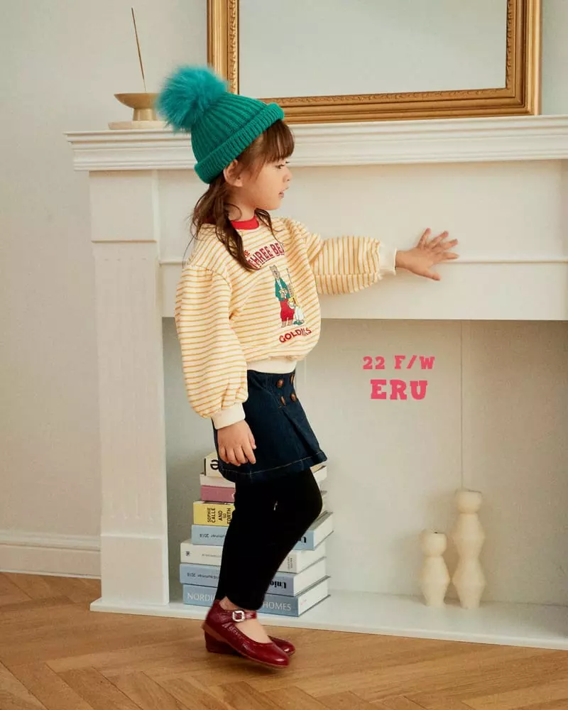 e.ru - Korean Children Fashion - #discoveringself - Stripes Bear Sweatshirt