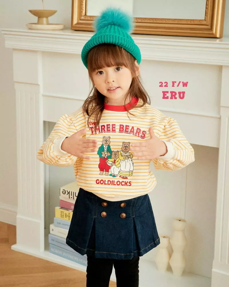 e.ru - Korean Children Fashion - #kidzfashiontrend - Stripes Bear Sweatshirt - 5