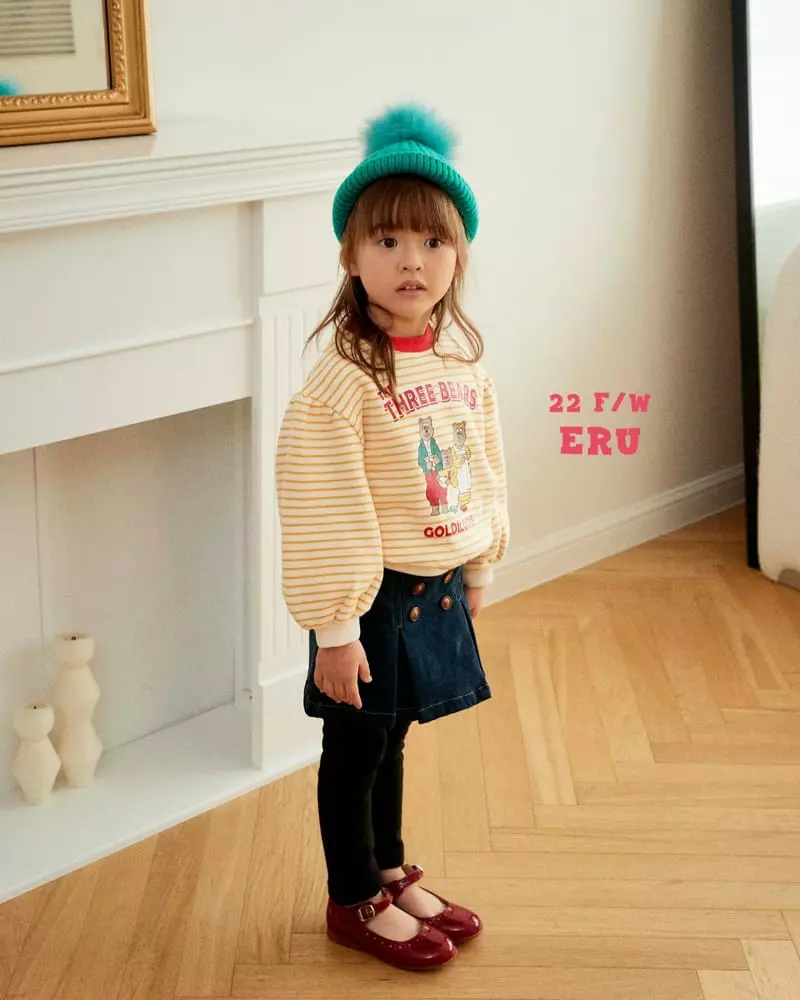 e.ru - Korean Children Fashion - #littlefashionista - Stripes Bear Sweatshirt - 7