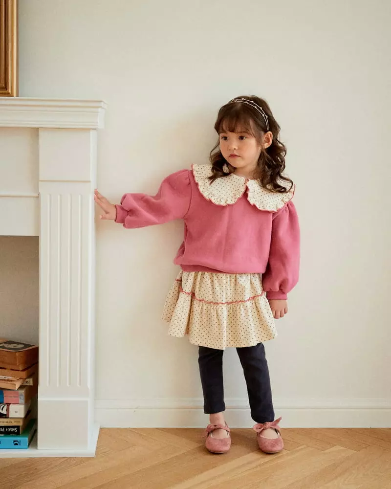 e.ru - Korean Children Fashion - #magicofchildhood - Dot Big Collar Sweatshirt - 11