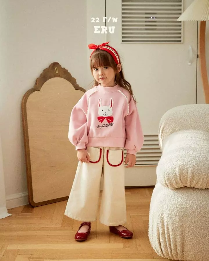 e.ru - Korean Children Fashion - #magicofchildhood - Crop Rabbit Tee - 3