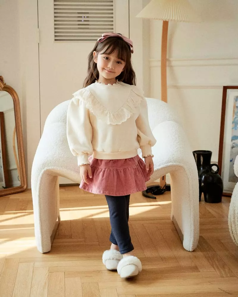 e.ru - Korean Children Fashion - #minifashionista - Heart Skirt Leggings - 2