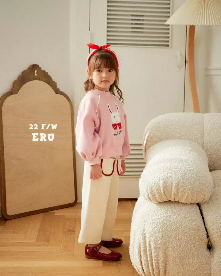 e.ru - Korean Children Fashion - #magicofchildhood - Crop Rabbit Tee - 4
