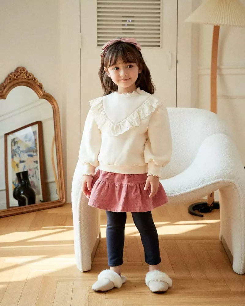 e.ru - Korean Children Fashion - #prettylittlegirls - Heart Skirt Leggings - 3