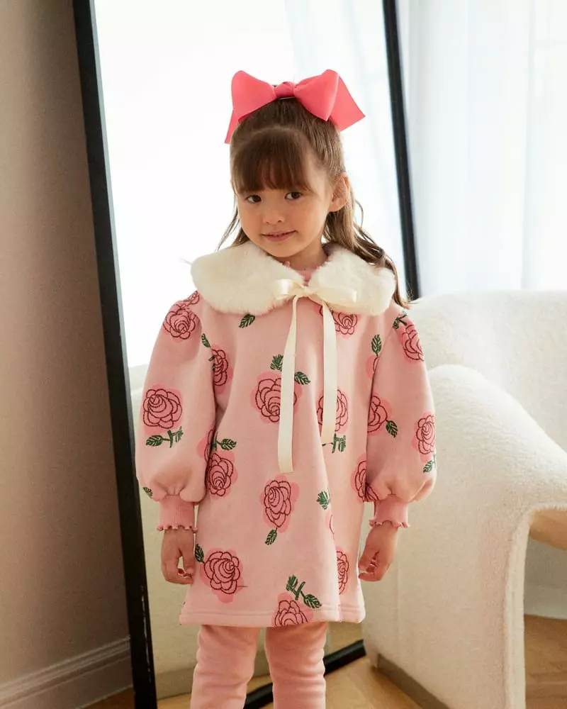 e.ru - Korean Children Fashion - #prettylittlegirls - Rose One-piece - 4