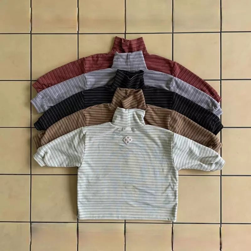 go;u - Korean Children Fashion - #childrensboutique - Multi Turtleneck Tee
