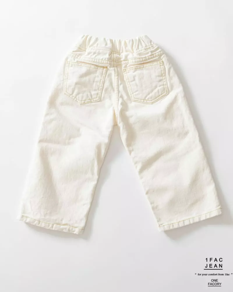 1 Fac - Korean Children Fashion - #Kfashion4kids - Fleece Gold Stitch Wide Pants - 7