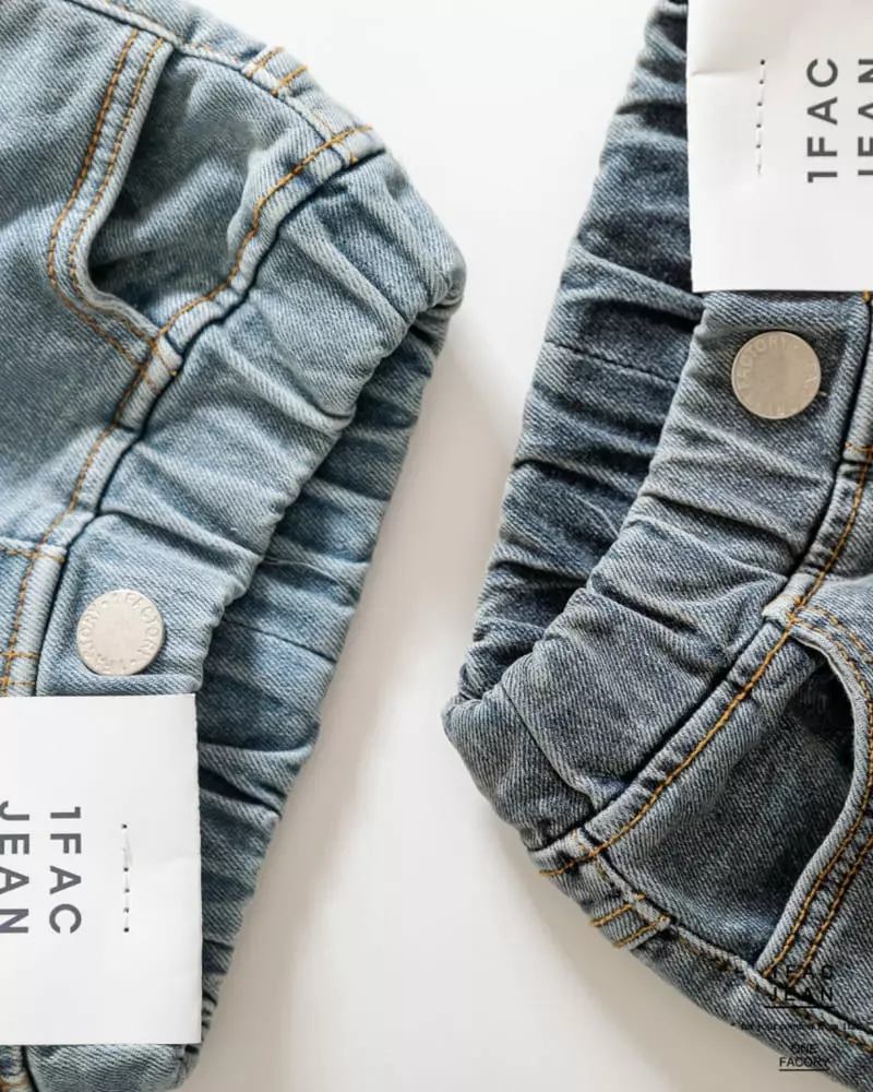 1 Fac - Korean Children Fashion - #childofig - Fleece Striahgt Jeans - 3