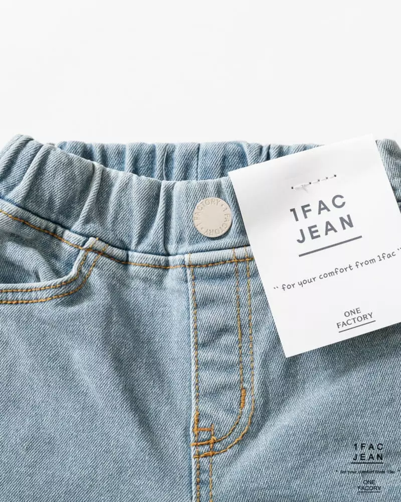 1 Fac - Korean Children Fashion - #childrensboutique - Fleece Striahgt Jeans - 5