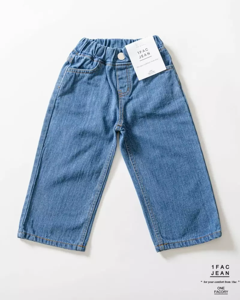 1 Fac - Korean Children Fashion - #kidsshorts - Fleece blue Jeans - 8