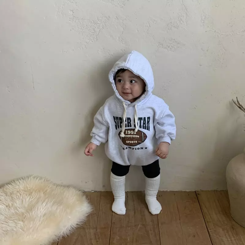 1 Gram - Korean Baby Fashion - #babyboutique - Bready Hoody Bodysuit - 12