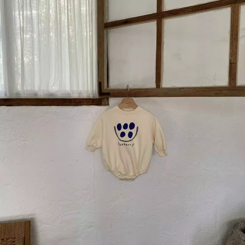 1 Gram - Korean Baby Fashion - #babyboutiqueclothing - Blue Berry Bodysuit - 7