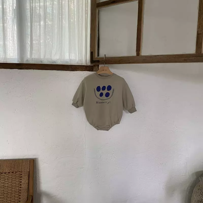 1 Gram - Korean Baby Fashion - #babyfashion - Blue Berry Bodysuit - 9
