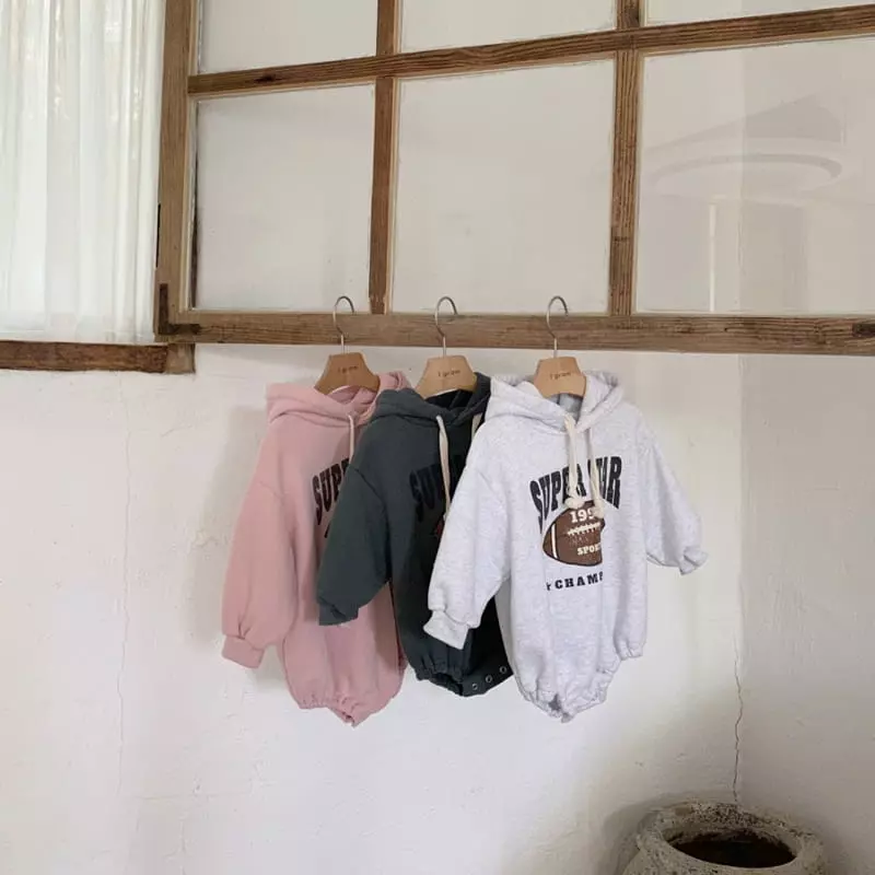 1 Gram - Korean Baby Fashion - #babyfever - Bready Hoody Bodysuit