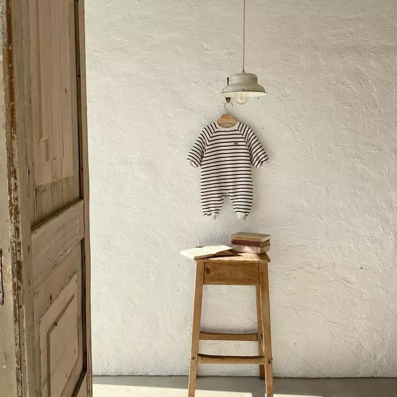 1 Gram - Korean Baby Fashion - #babyoutfit - Tailor Bodysuit - 4
