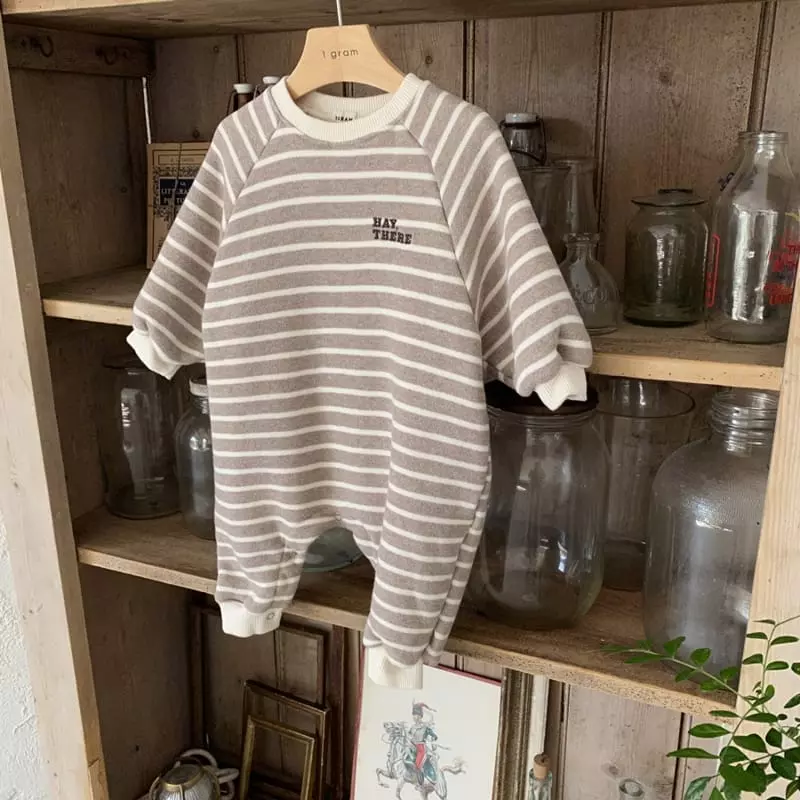 1 Gram - Korean Baby Fashion - #onlinebabyshop - Tailor Bodysuit - 6
