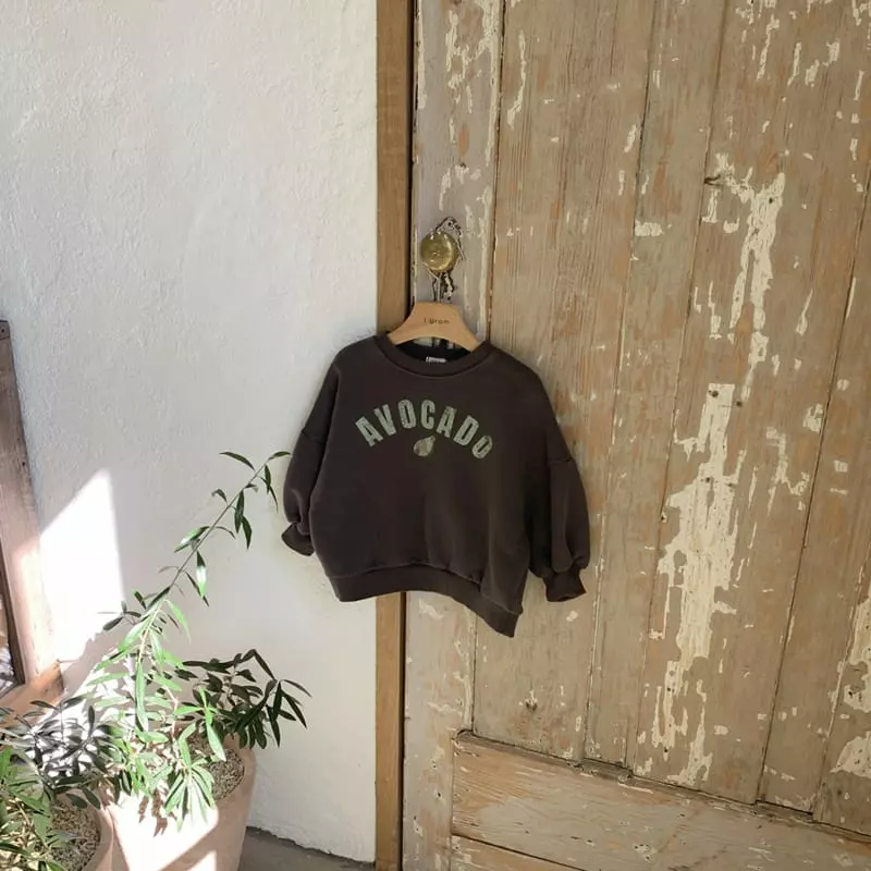 1 Gram - Korean Children Fashion - #kidzfashiontrend - Avocado Sweatshirt - 4