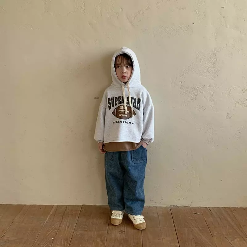 1 Gram - Korean Children Fashion - #Kfashion4kids - Bready Hoody Tee - 12
