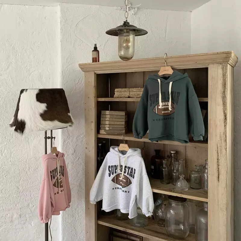 1 Gram - Korean Children Fashion - #stylishchildhood - Bready Hoody Tee - 4