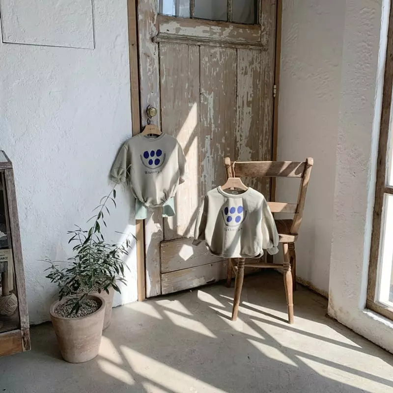1 Gram - Korean Children Fashion - #childrensboutique - Blue Berry Sweatshirt - 12