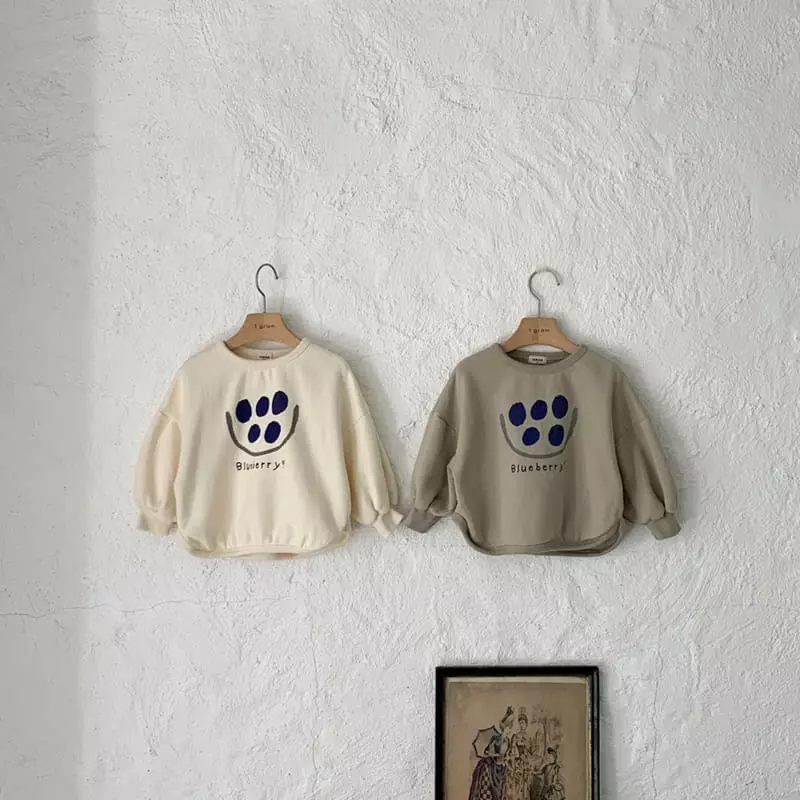 1 Gram - Korean Children Fashion - #kidsstore - Blue Berry Sweatshirt