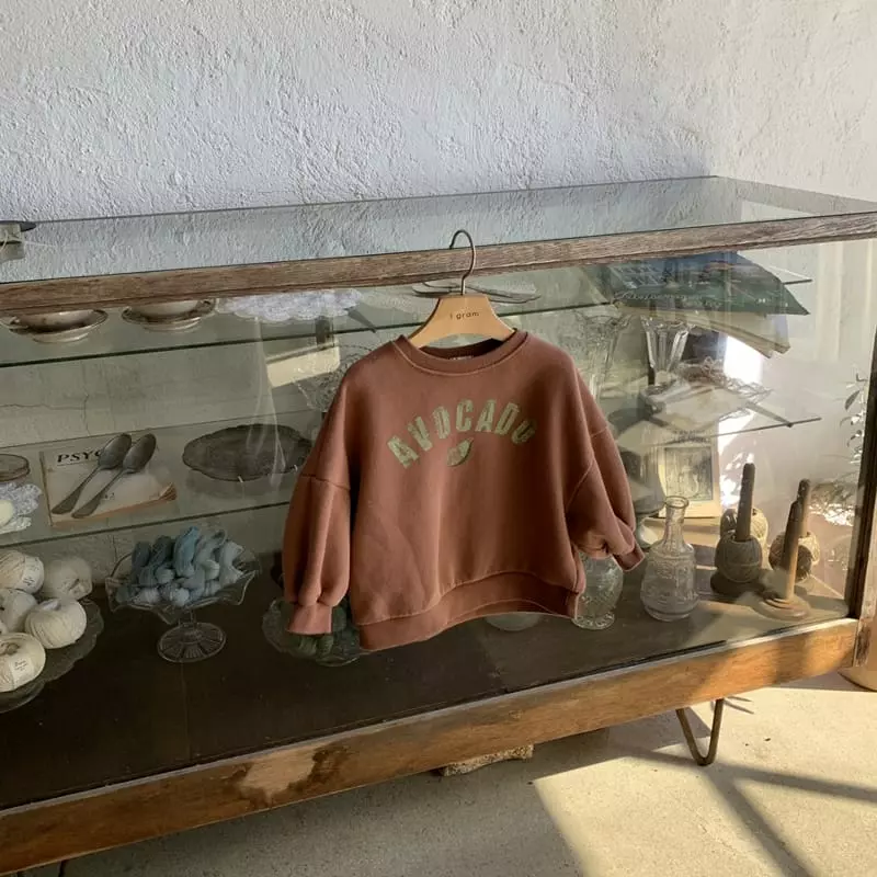 1 Gram - Korean Children Fashion - #magicofchildhood - Avocado Sweatshirt - 6