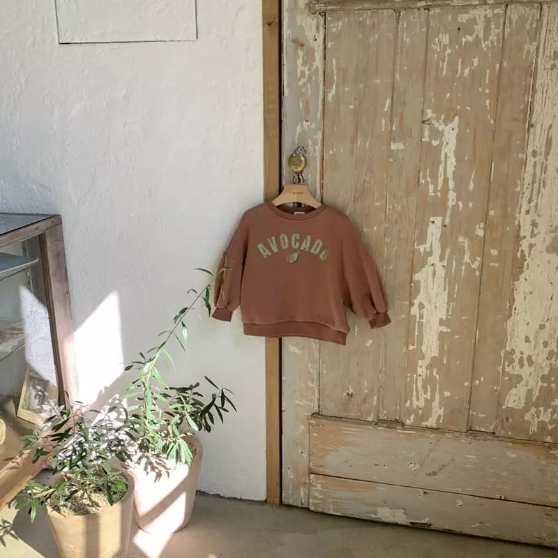 1 Gram - Korean Children Fashion - #minifashionista - Avocado Sweatshirt - 7