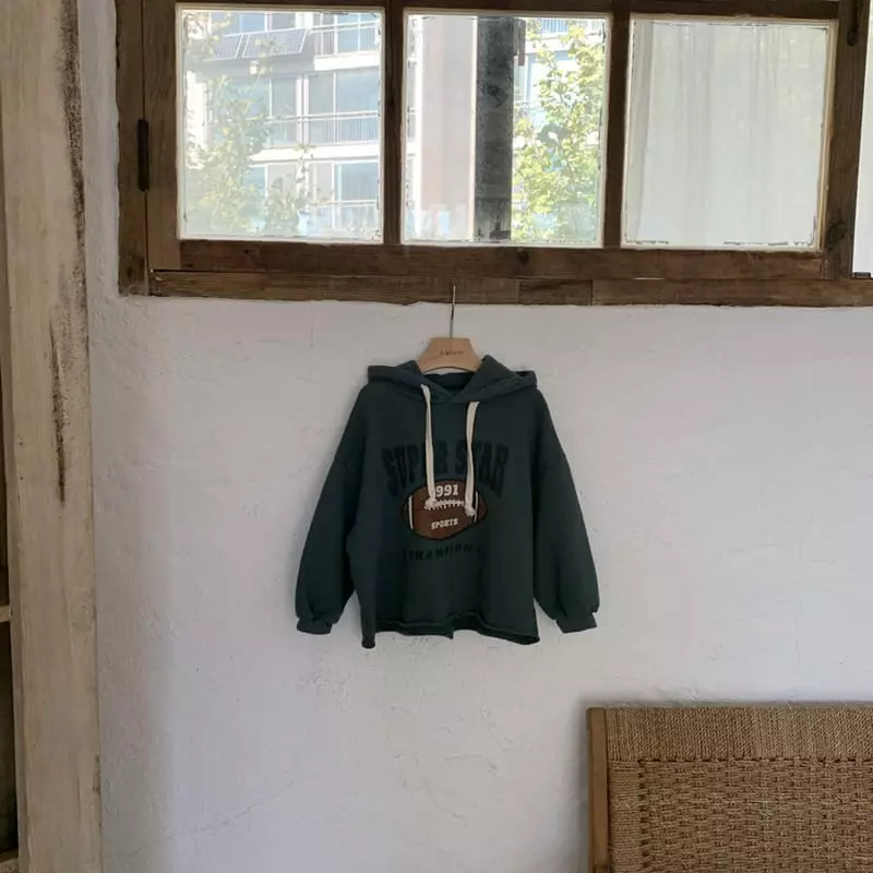 1 Gram - Korean Children Fashion - #stylishchildhood - Bready Hoody Tee - 3