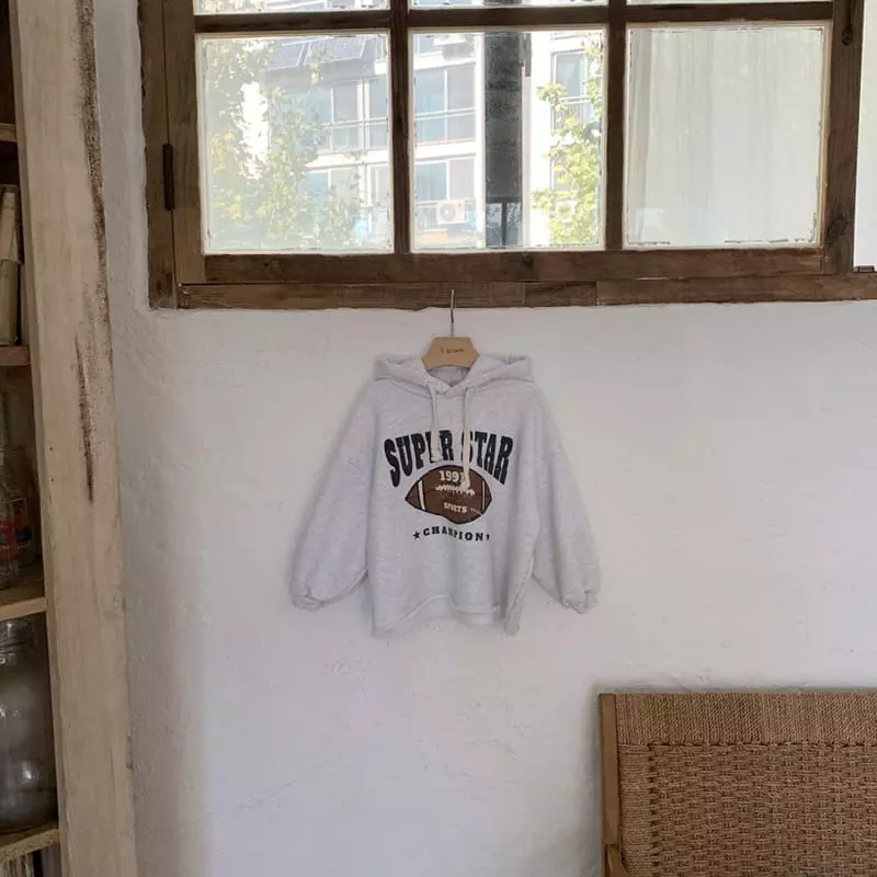 1 Gram - Korean Children Fashion - #toddlerclothing - Bready Hoody Tee - 2