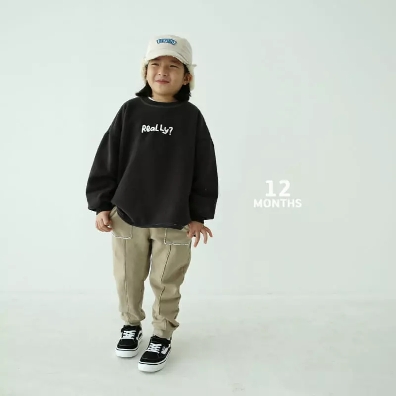 12 Month - Korean Children Fashion - #childofig - Pigment Unbal Pants - 12