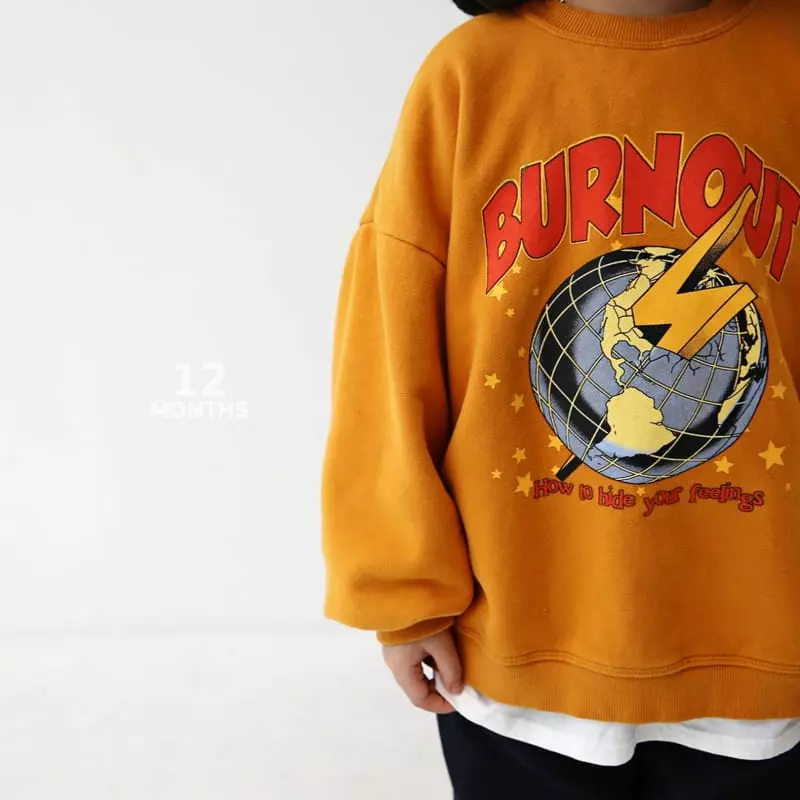 12 Month - Korean Children Fashion - #discoveringself - Burn Out Sweatshirt - 2