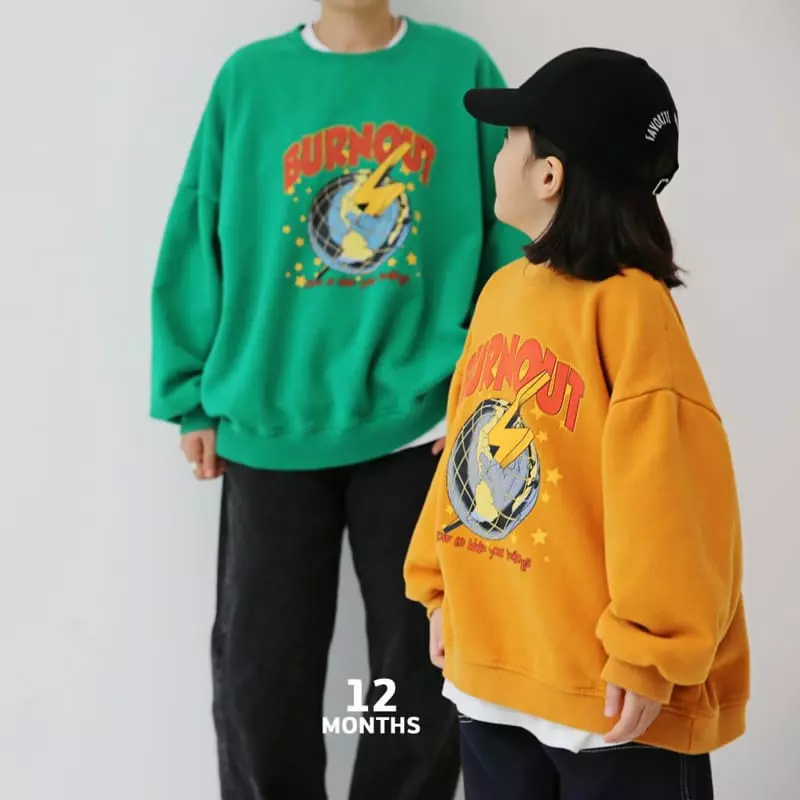 12 Month - Korean Children Fashion - #fashionkids - Burn Out Sweatshirt - 3