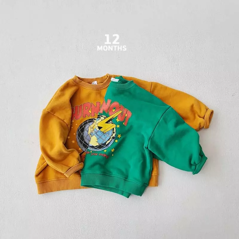 12 Month - Korean Children Fashion - #fashionkids - Burn Out Sweatshirt - 4