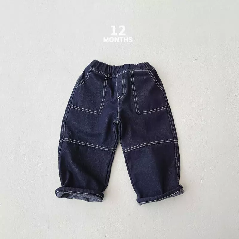 12 Month - Korean Children Fashion - #kidsshorts - Stitch Jeans - 3