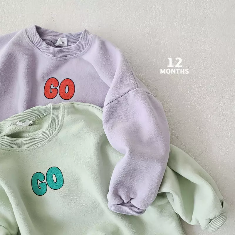 12 Month - Korean Children Fashion - #littlefashionista - Go Sweatshirt - 8